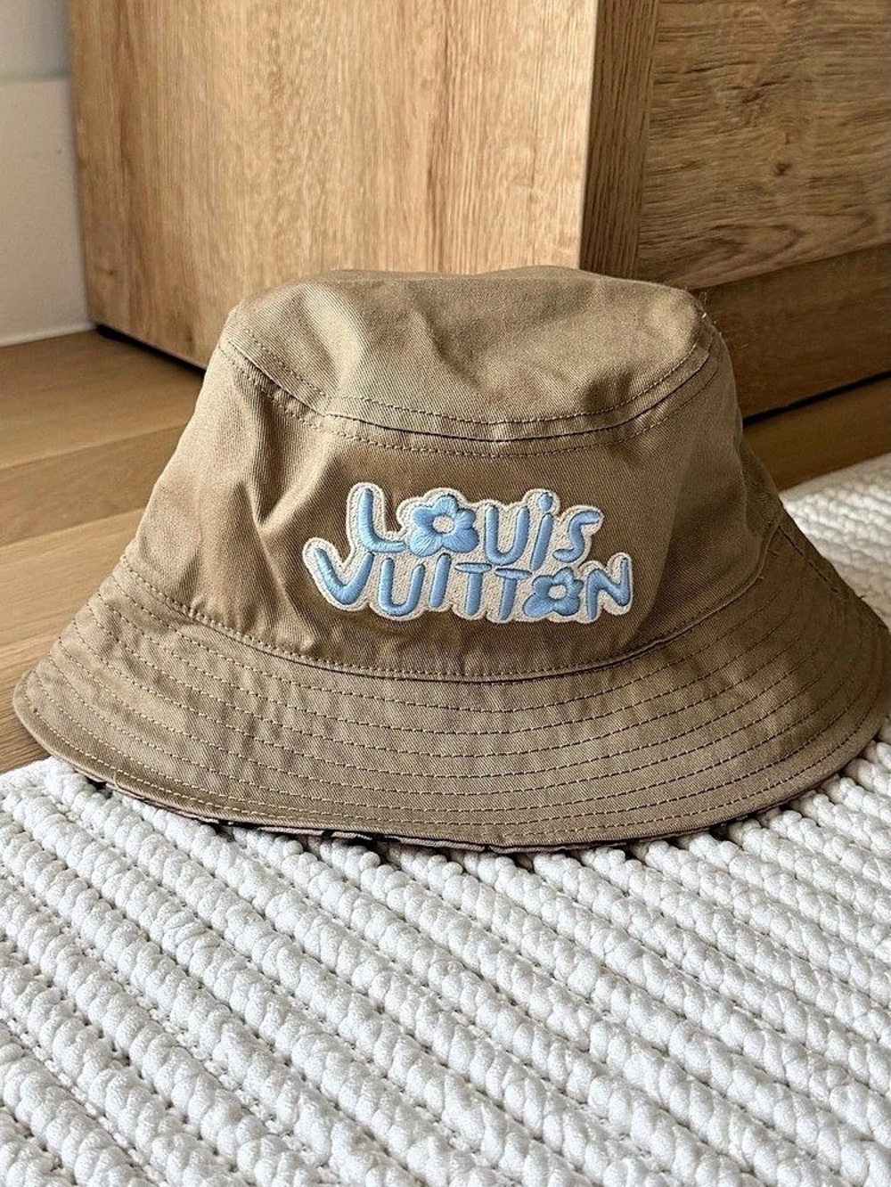 Louis Vuitton Reversible Bucket Hat Brown & Blue